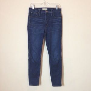 Madewell Dark Wash Hi Rise Skinny Jeans Size: 28